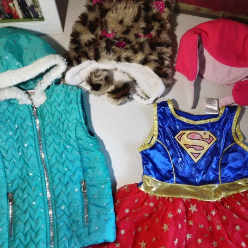 Size 4T Toddlers Girls Vest Dress Hats